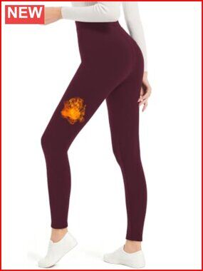 High Waisted Fleece Lined Thermal Leggings for Winter Yoga & Running